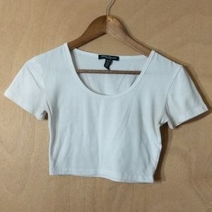 Classic White Crop Top